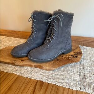 UGG Women's Charcoal Lace Up Boots
